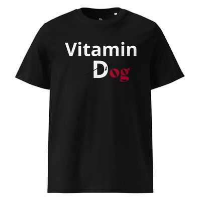 THE WUFF® Dogmin D White Unisex-Bio-Baumwoll-T-Shirt