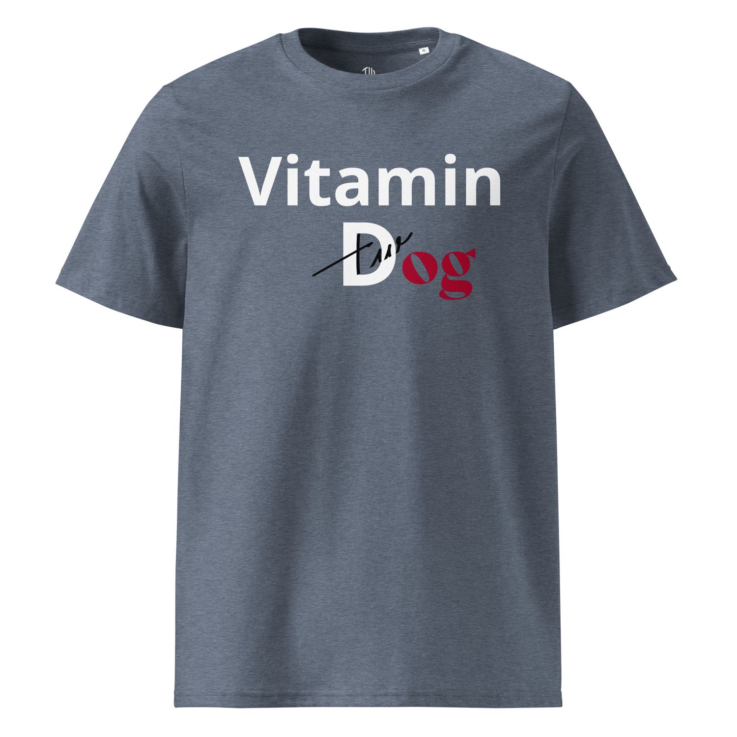 THE WUFF® Dogmin D White Unisex-Bio-Baumwoll-T-Shirt