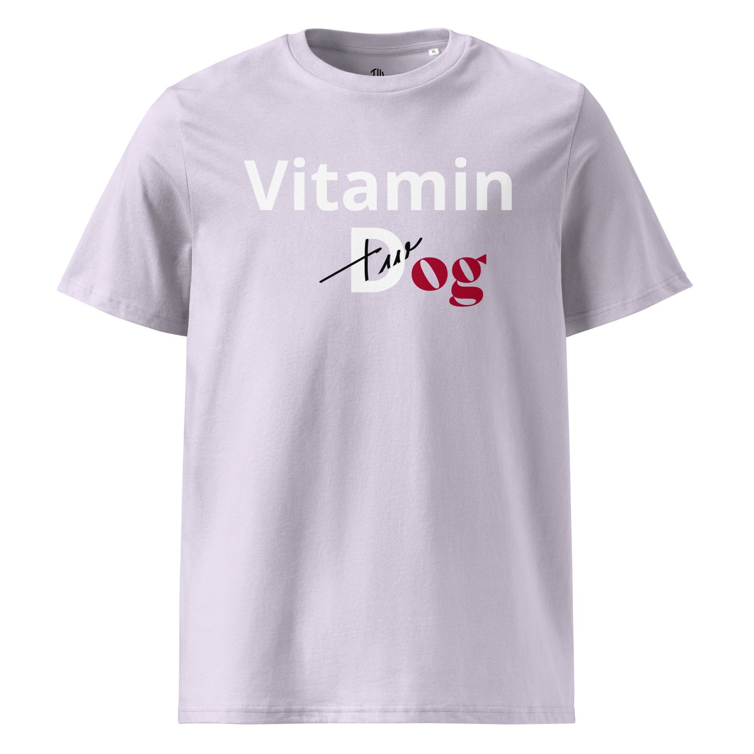THE WUFF® Dogmin D White Unisex-Bio-Baumwoll-T-Shirt