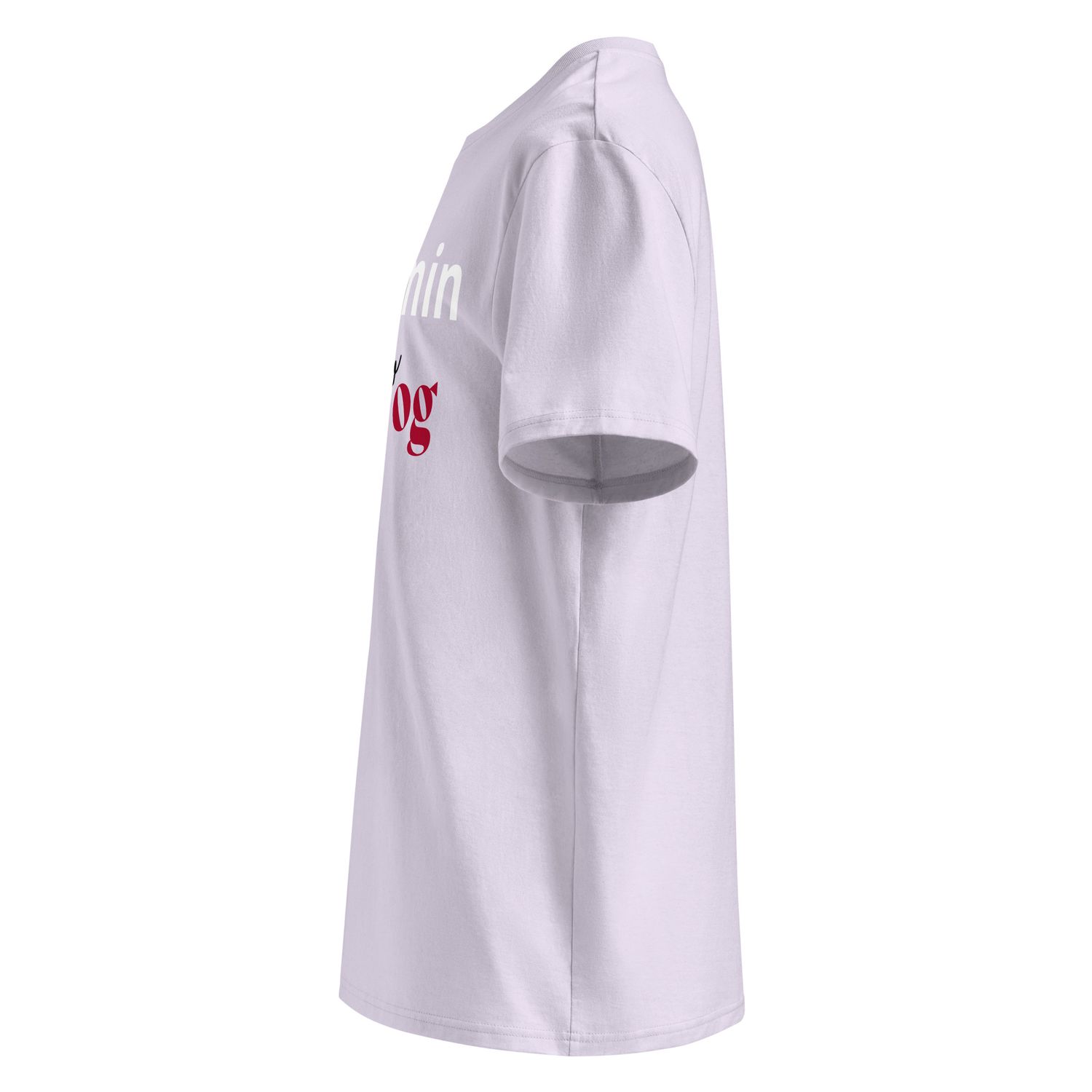 THE WUFF® Dogmin D White Unisex-Bio-Baumwoll-T-Shirt