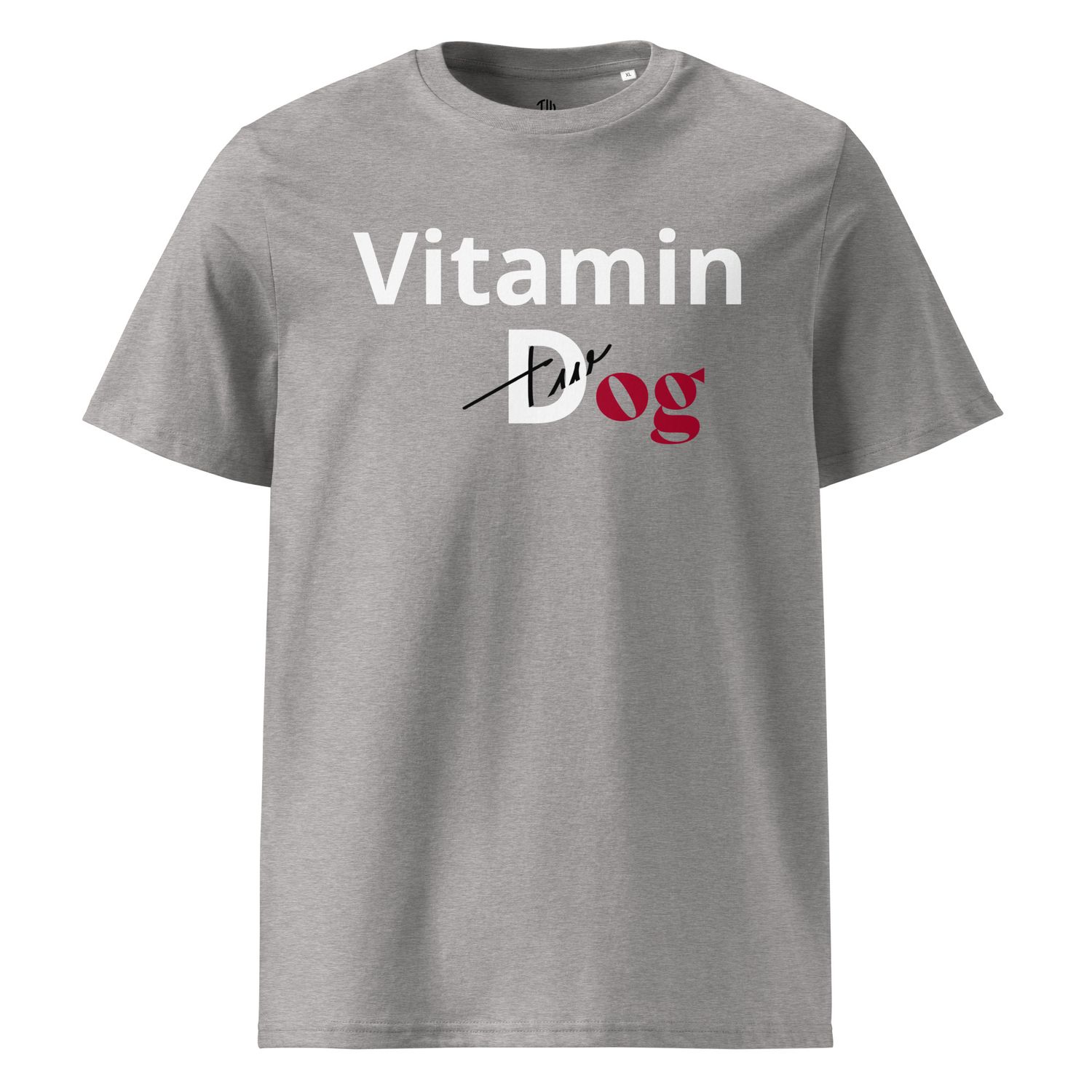 THE WUFF® Dogmin D White Unisex-Bio-Baumwoll-T-Shirt