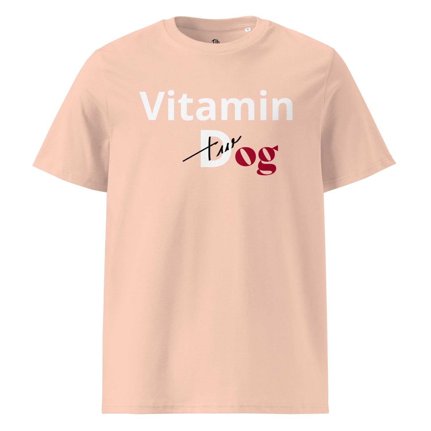 THE WUFF® Dogmin D White Unisex-Bio-Baumwoll-T-Shirt