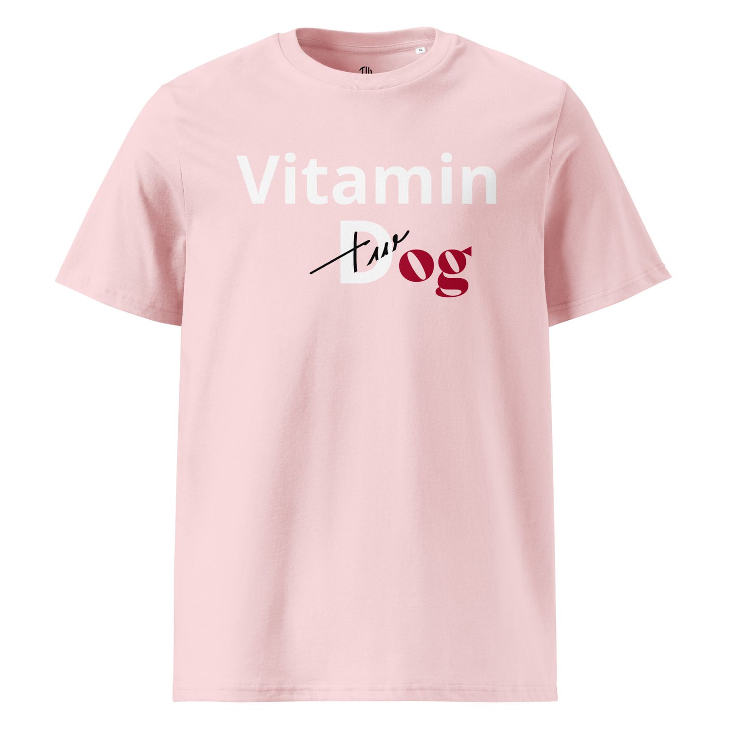 THE WUFF® Dogmin D White Unisex-Bio-Baumwoll-T-Shirt