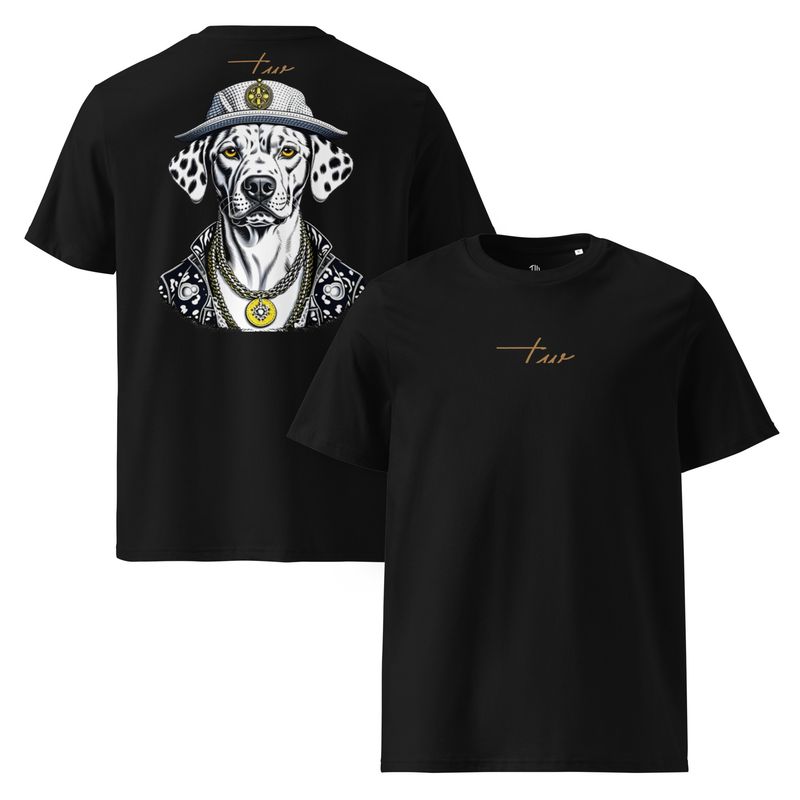 The Wuff® DALMAFIA | Unisex Bio-T-Shirt mit Rippkragen