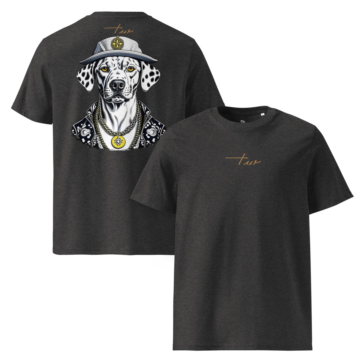 The Wuff® DALMAFIA | Unisex Bio-T-Shirt mit Rippkragen