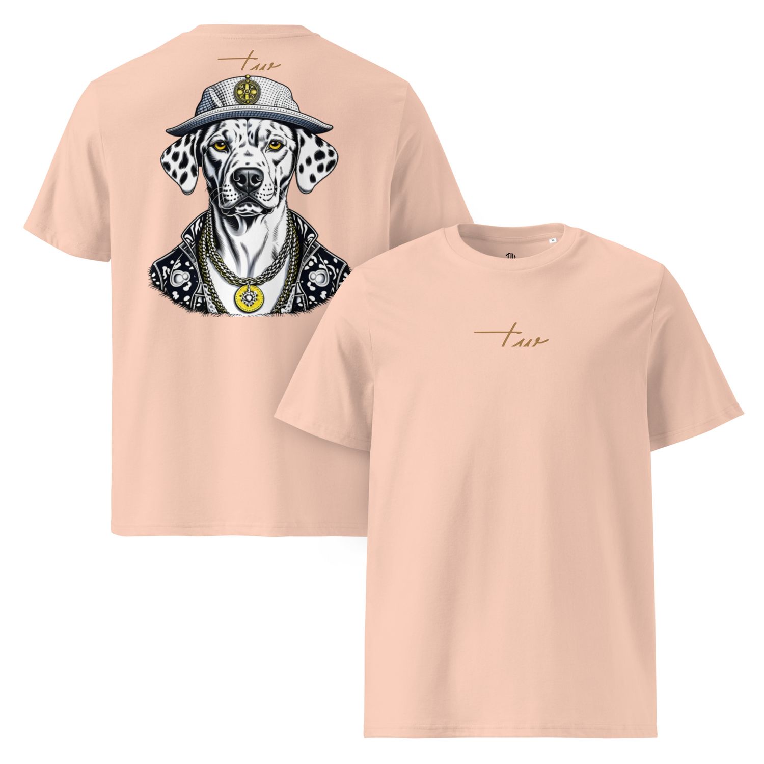 The Wuff® DALMAFIA | Unisex Bio-T-Shirt mit Rippkragen
