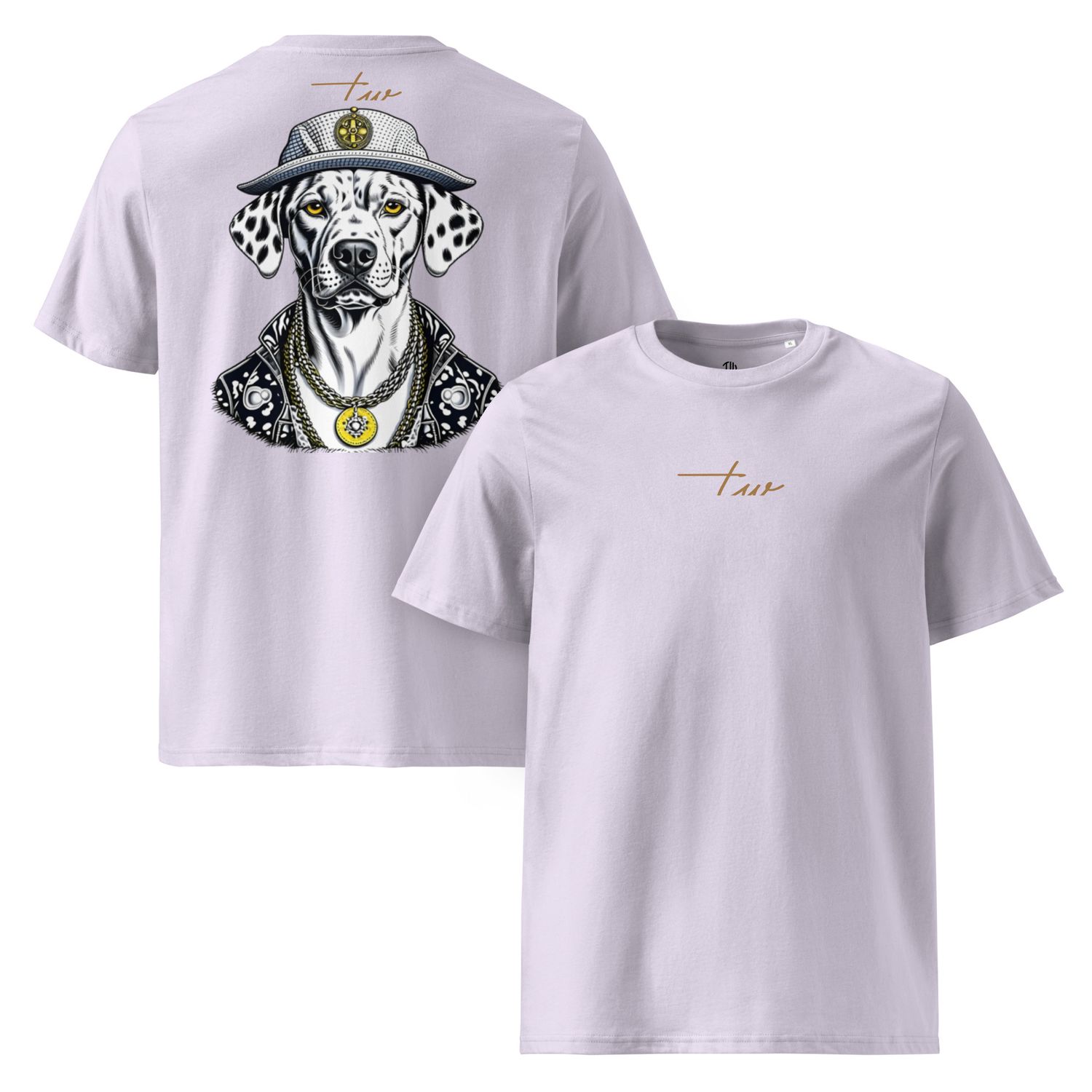 The Wuff® DALMAFIA | Unisex Bio-T-Shirt mit Rippkragen
