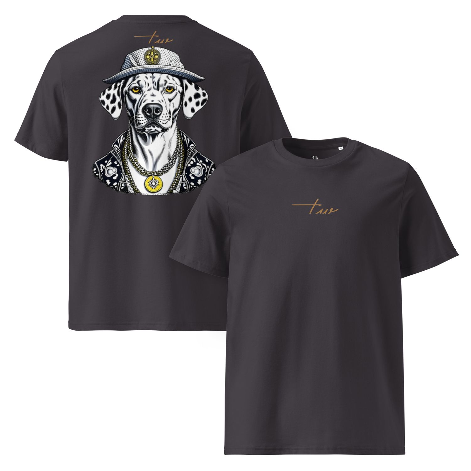 The Wuff® DALMAFIA | Unisex Bio-T-Shirt mit Rippkragen