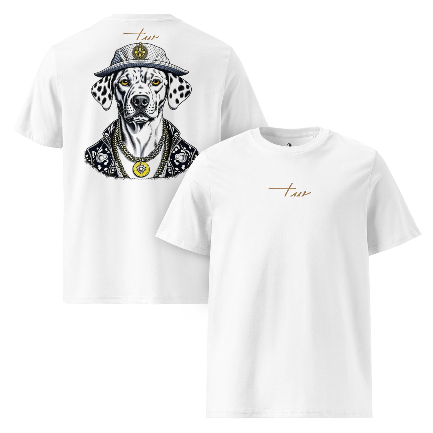 The Wuff® DALMAFIA | Unisex Bio-T-Shirt mit Rippkragen