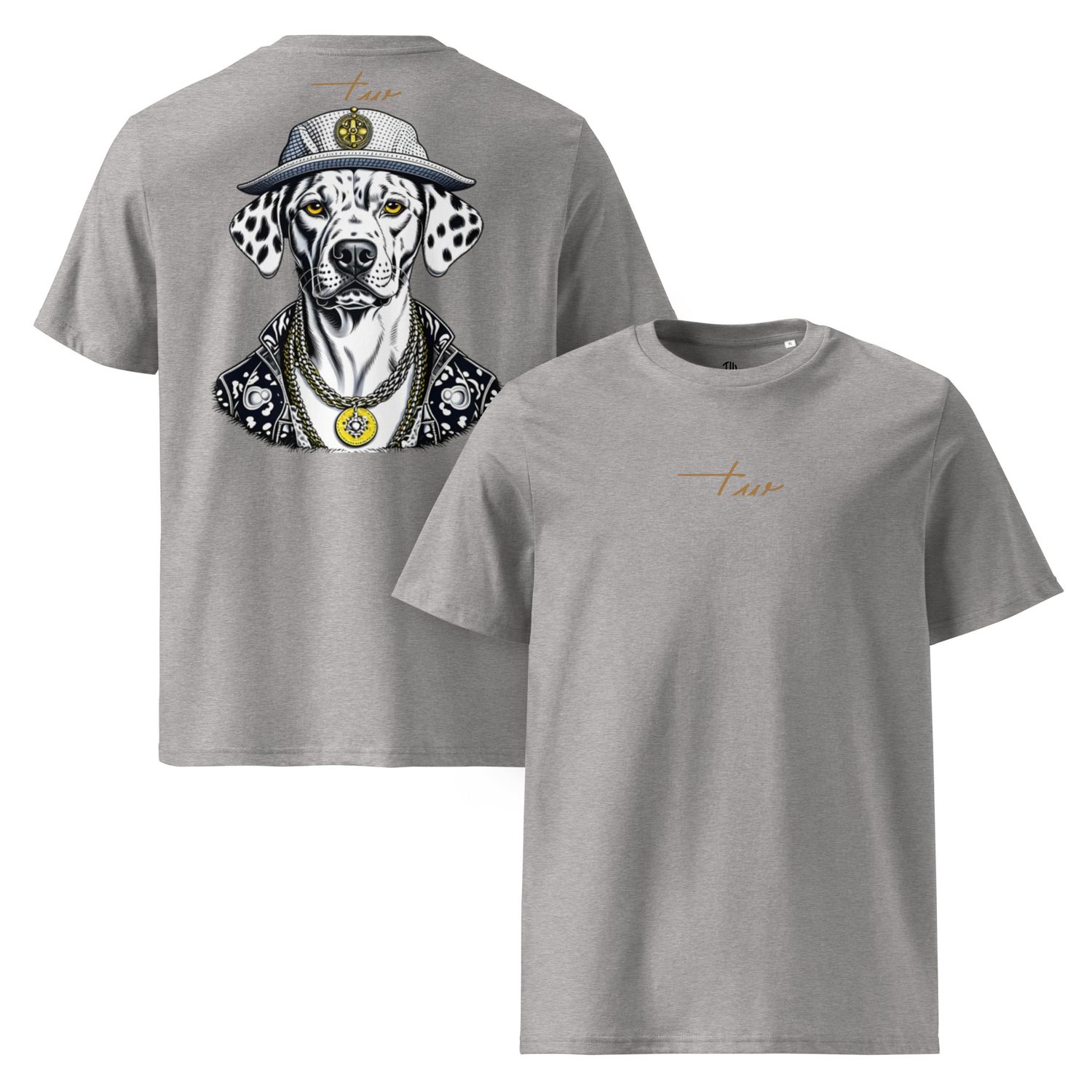 The Wuff® DALMAFIA | Unisex Bio-T-Shirt mit Rippkragen