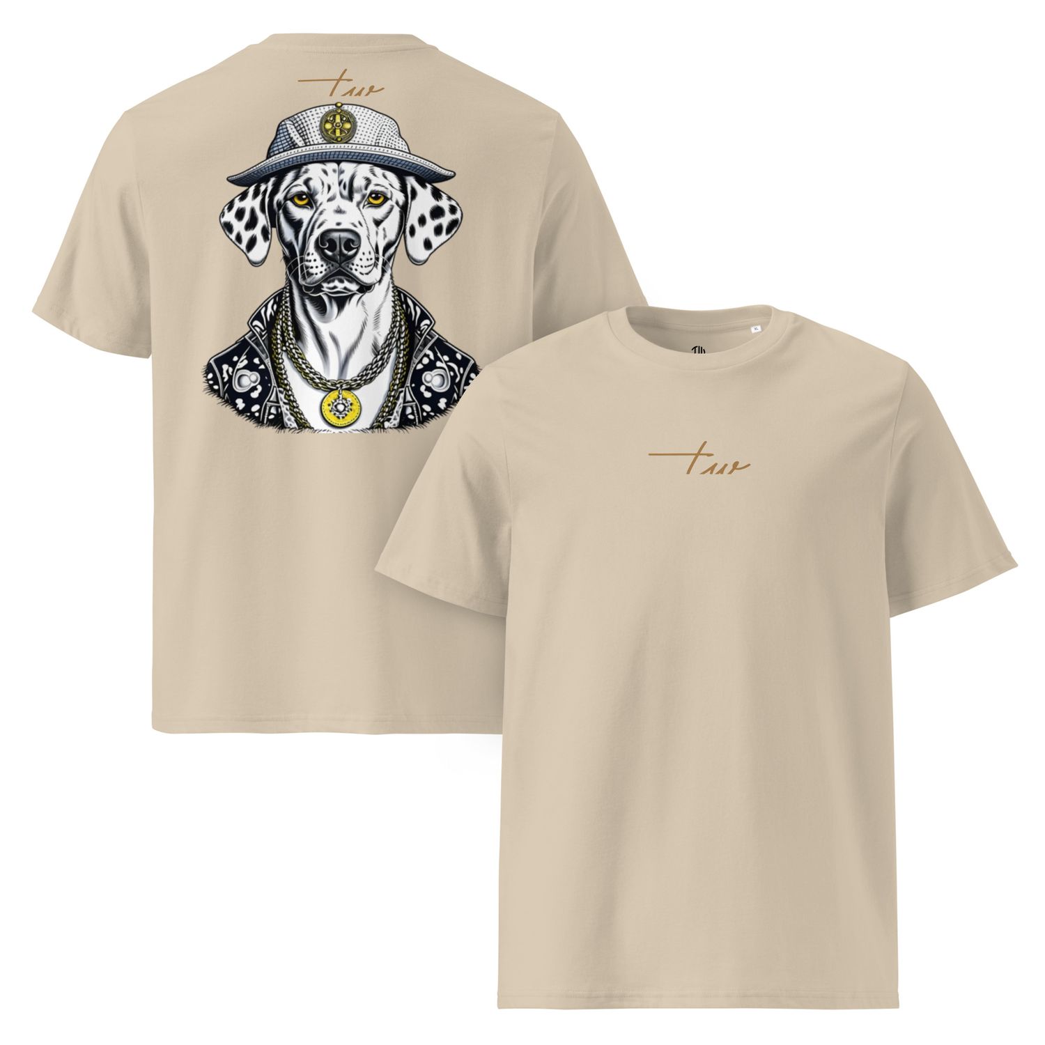 The Wuff® DALMAFIA | Unisex Bio-T-Shirt mit Rippkragen