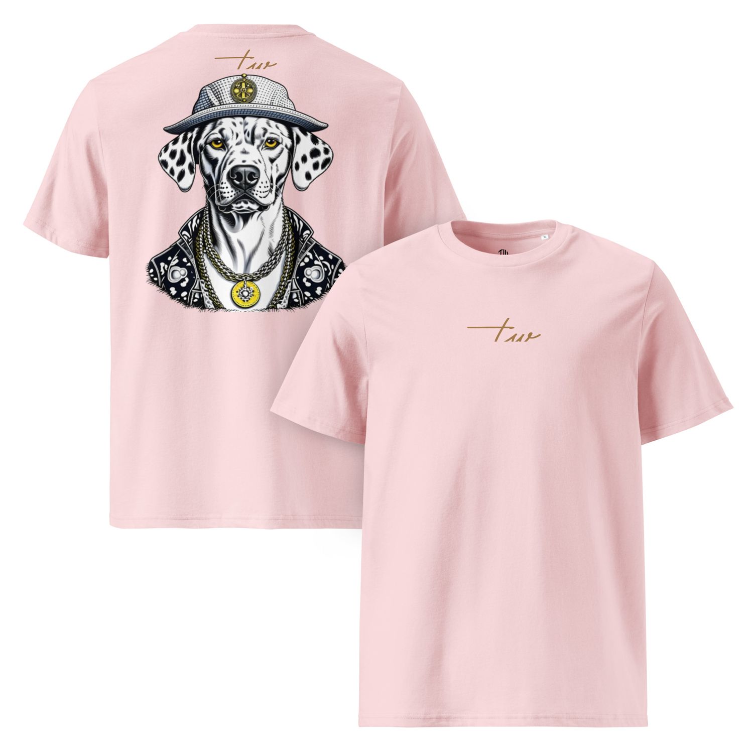 The Wuff® DALMAFIA | Unisex Bio-T-Shirt mit Rippkragen