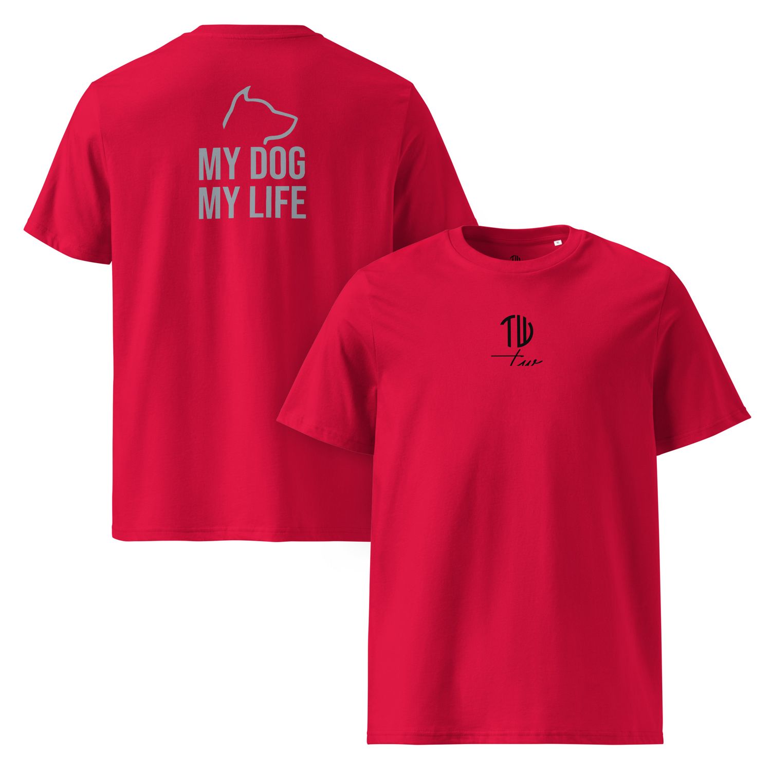 The Wuff® My Dog | Bio-T-Shirt mit Rippkragen