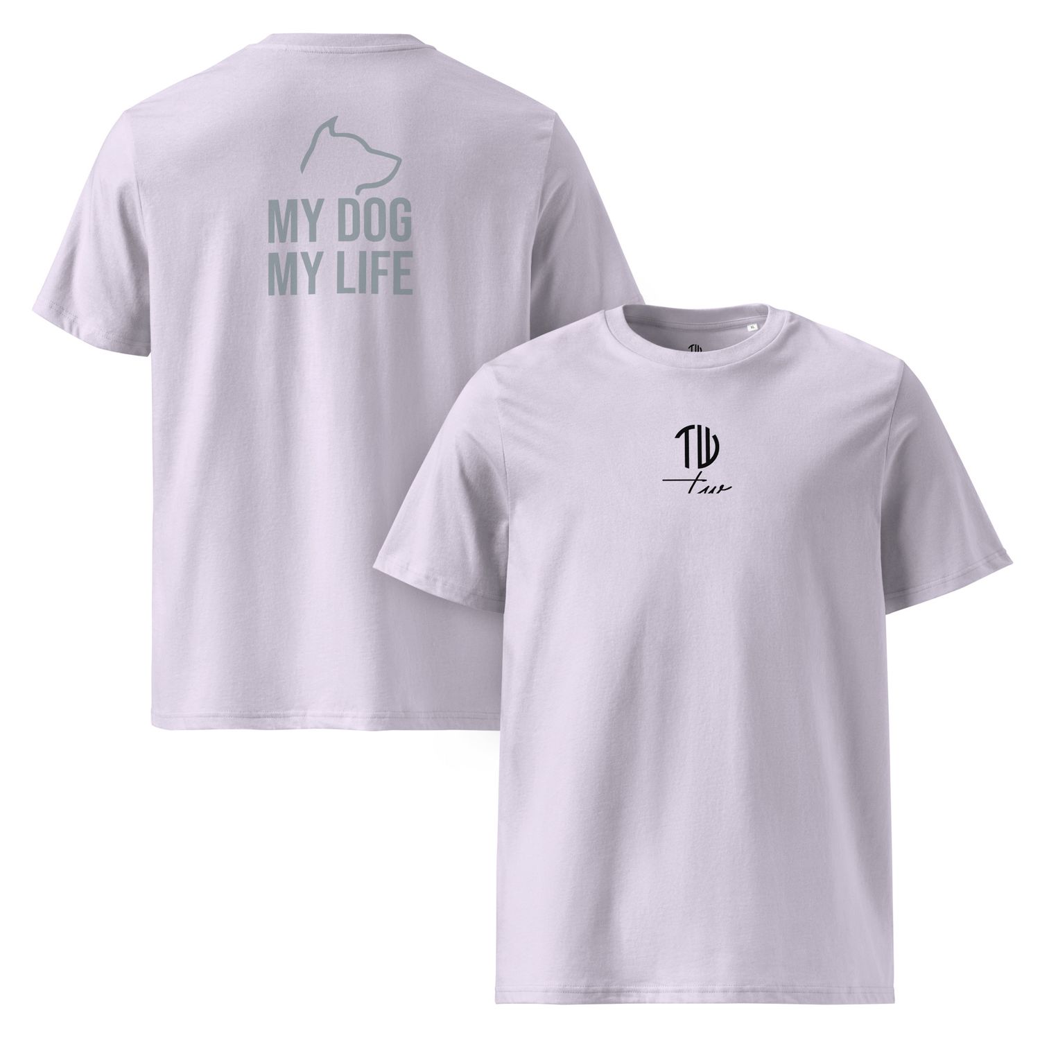 The Wuff® My Dog | Bio-T-Shirt mit Rippkragen