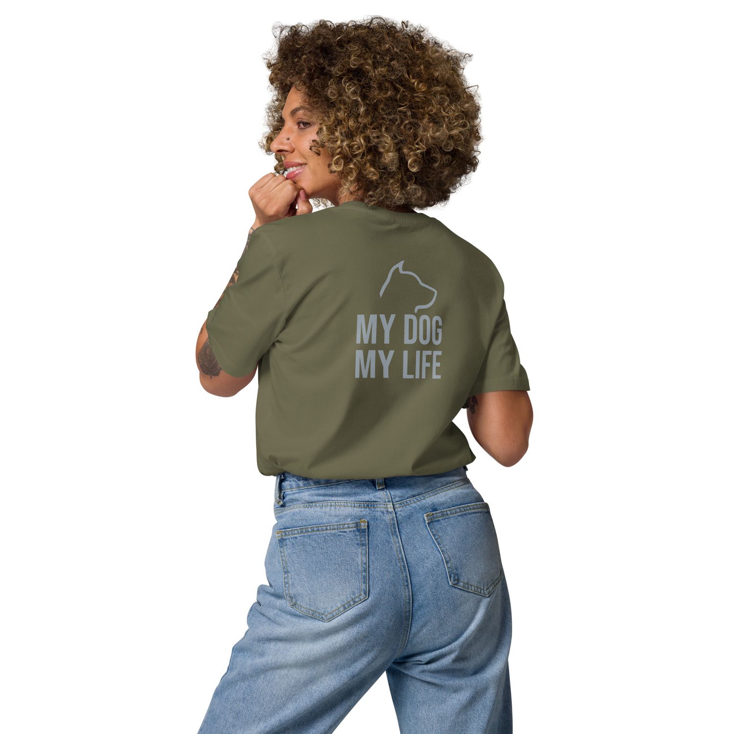 The Wuff® My Dog | Bio-T-Shirt mit Rippkragen
