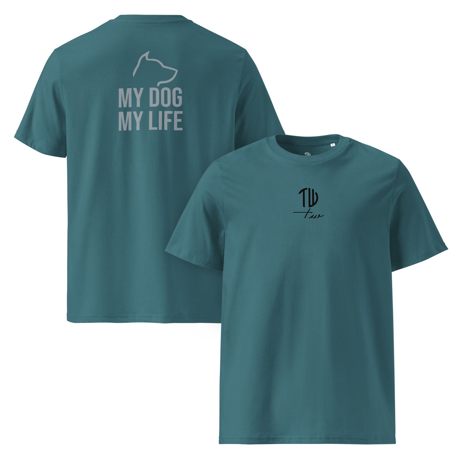 The Wuff® My Dog | Bio-T-Shirt mit Rippkragen