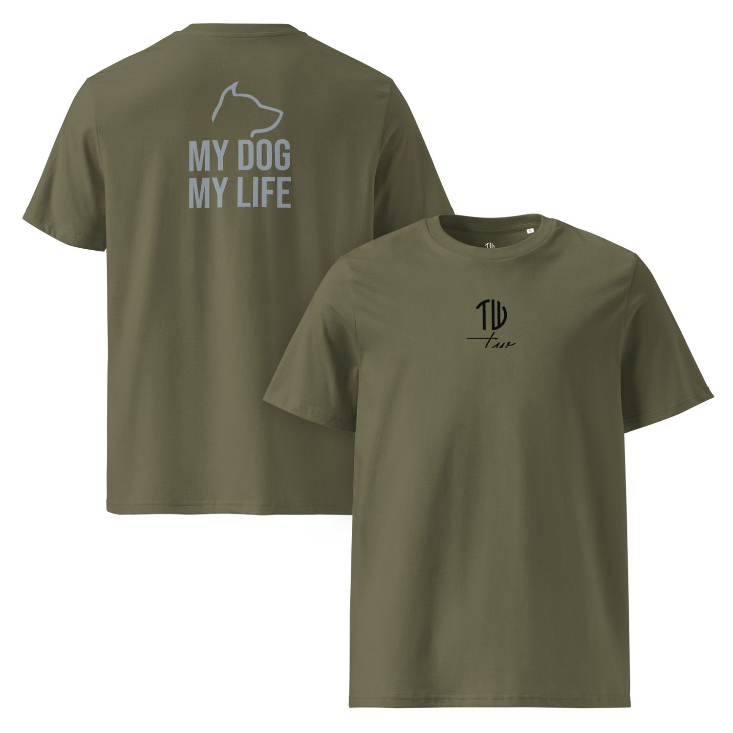 The Wuff® My Dog | Bio-T-Shirt mit Rippkragen