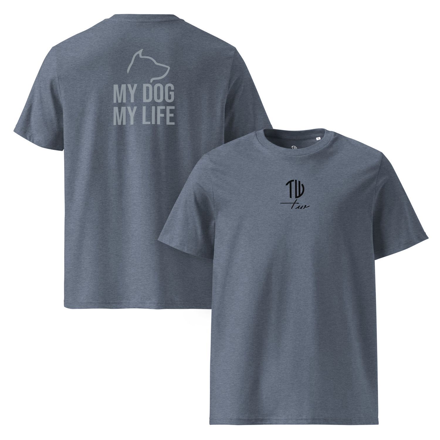 The Wuff® My Dog | Bio-T-Shirt mit Rippkragen