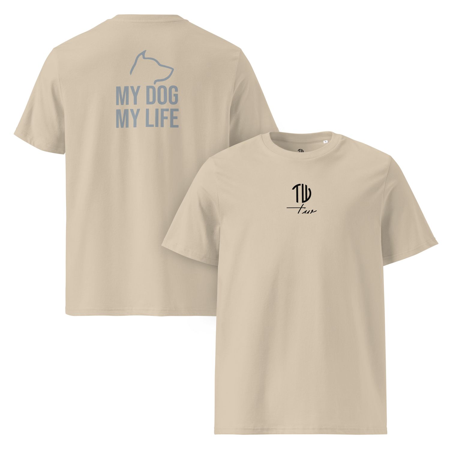 The Wuff® My Dog | Bio-T-Shirt mit Rippkragen