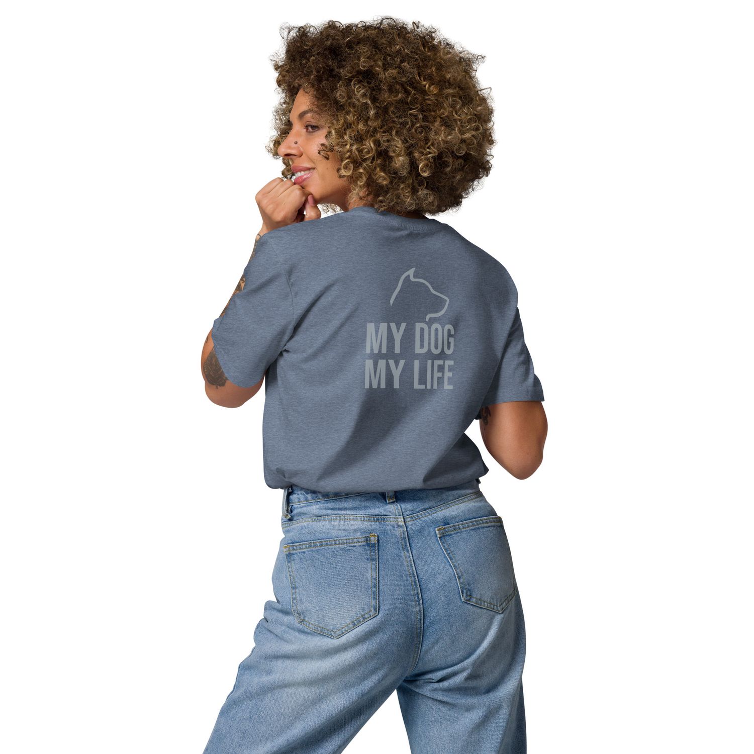 The Wuff® My Dog | Bio-T-Shirt mit Rippkragen