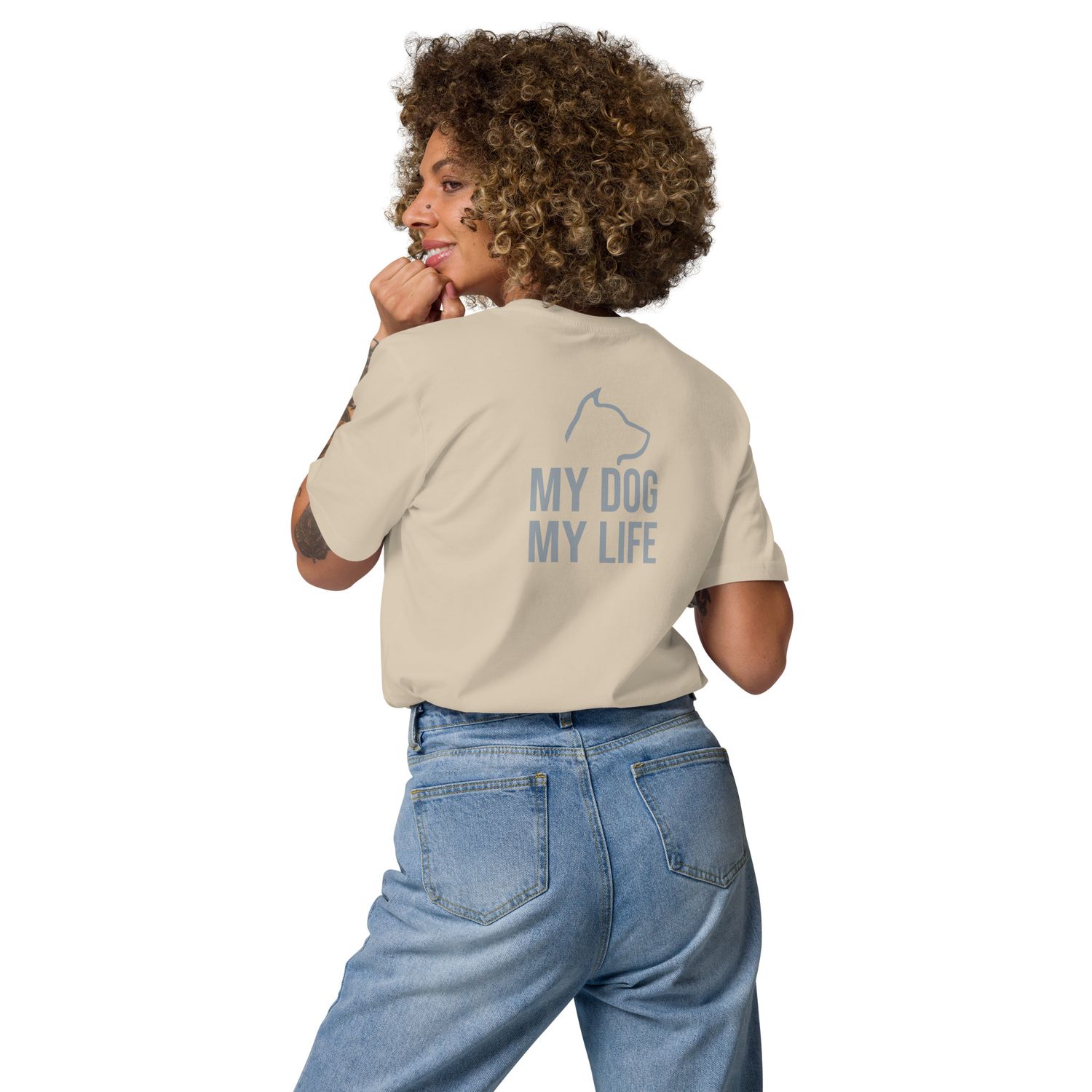 The Wuff® My Dog | Bio-T-Shirt mit Rippkragen