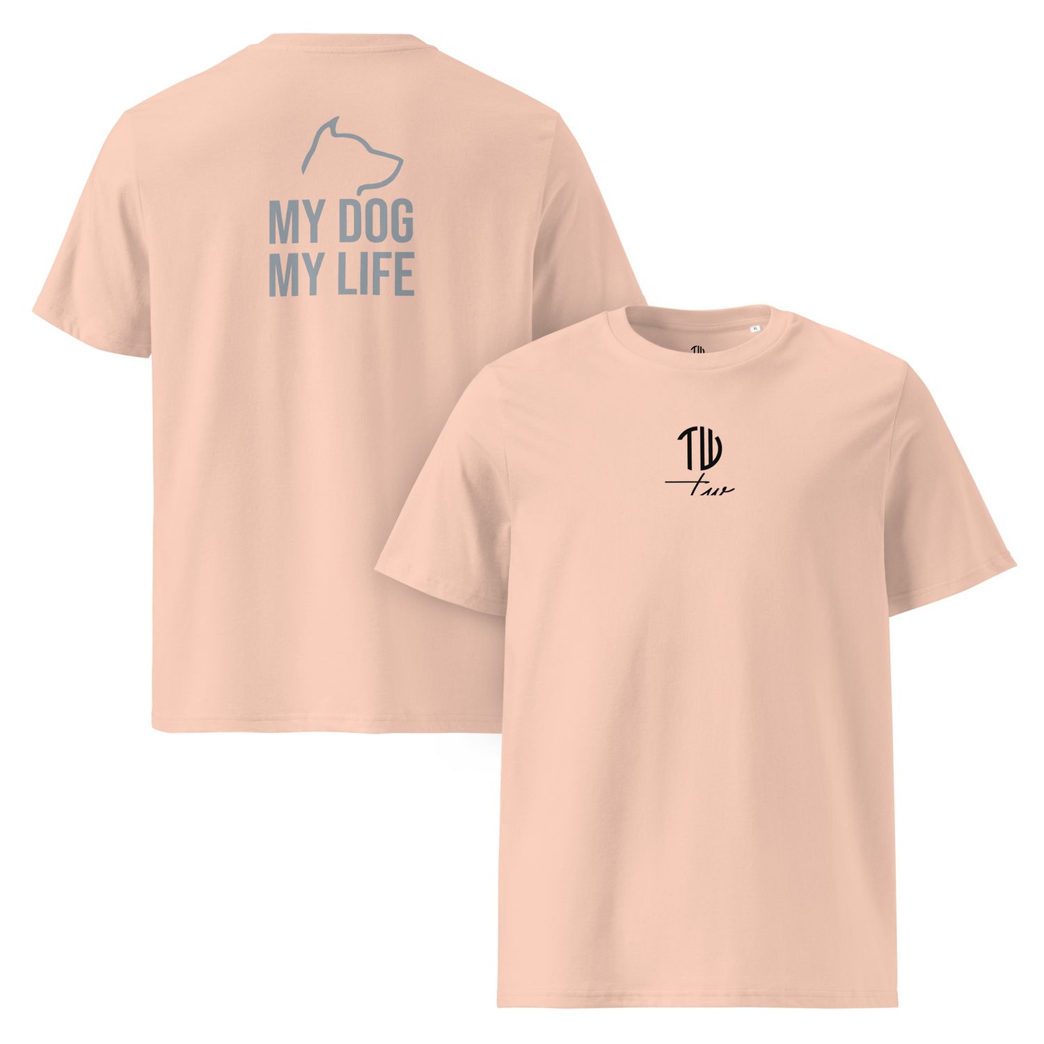 The Wuff® My Dog | Bio-T-Shirt mit Rippkragen
