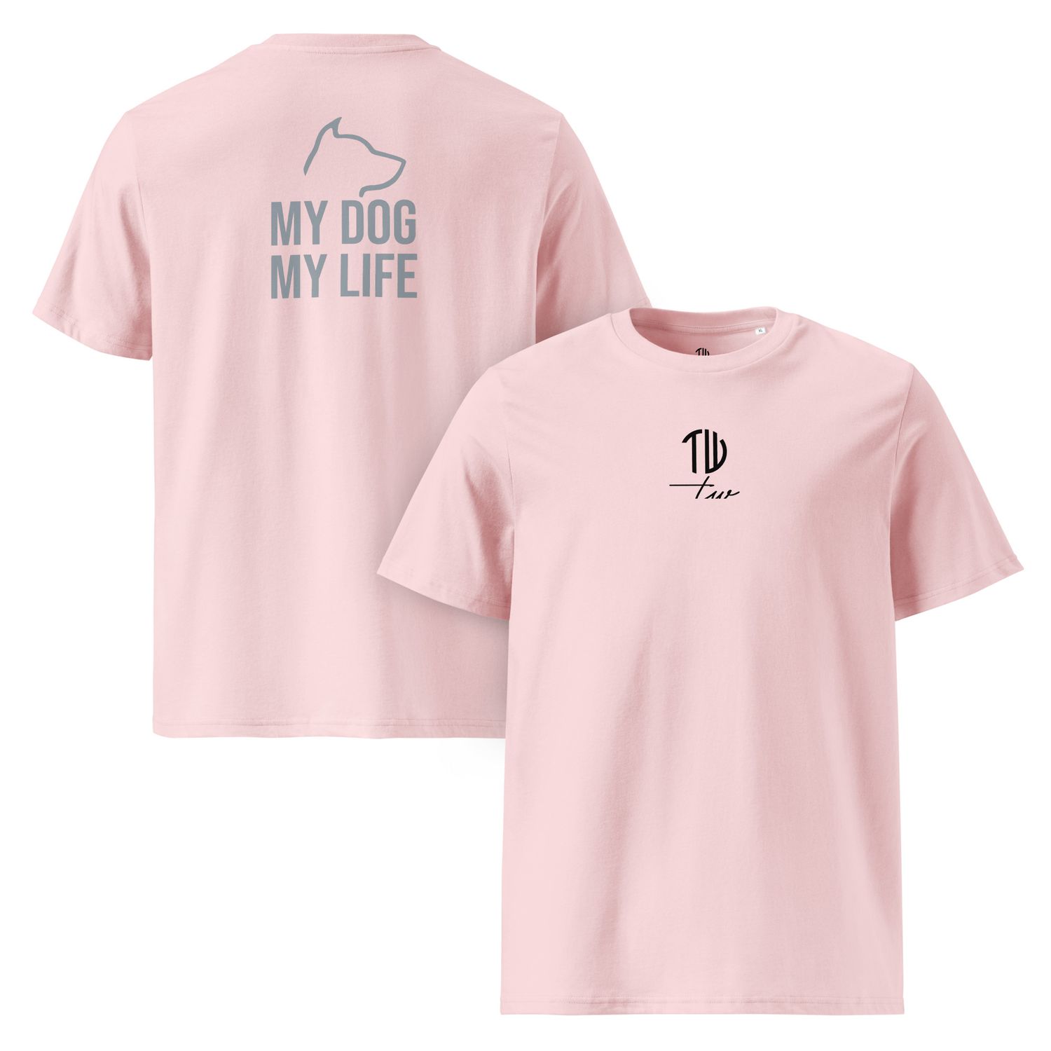 The Wuff® My Dog | Bio-T-Shirt mit Rippkragen