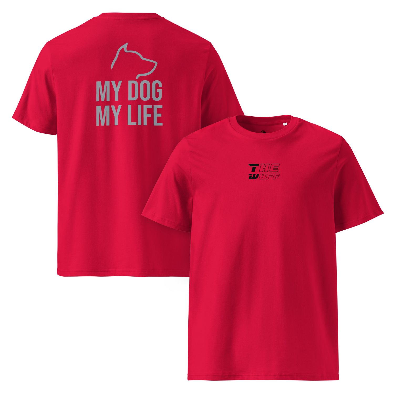 The Wuff® My Dog | Unisex Bio-T-Shirt mit Rippkragen