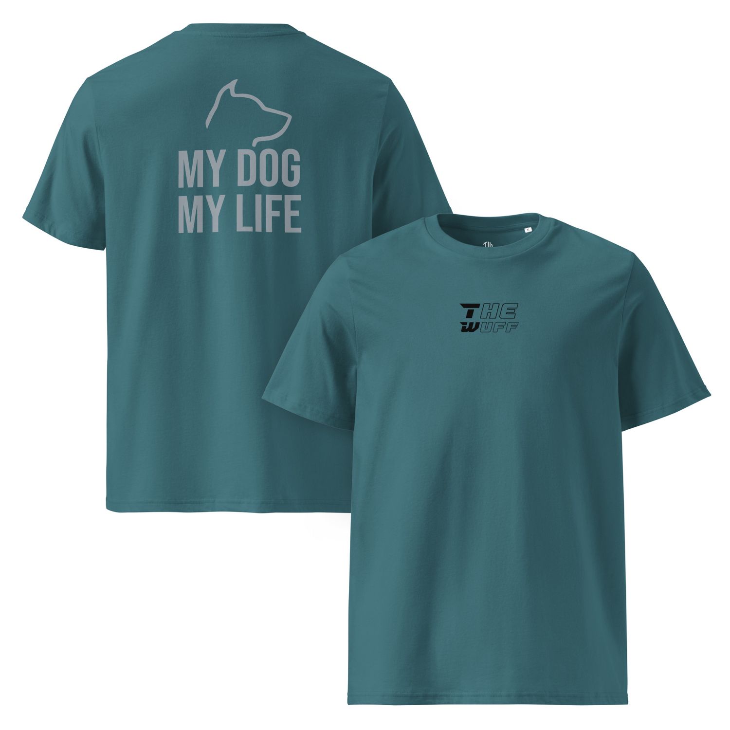 The Wuff® My Dog | Unisex Bio-T-Shirt mit Rippkragen