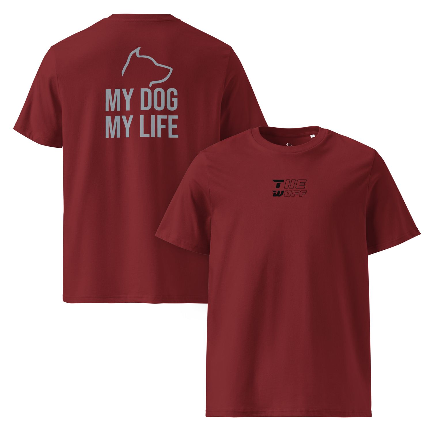 The Wuff® My Dog | Unisex Bio-T-Shirt mit Rippkragen