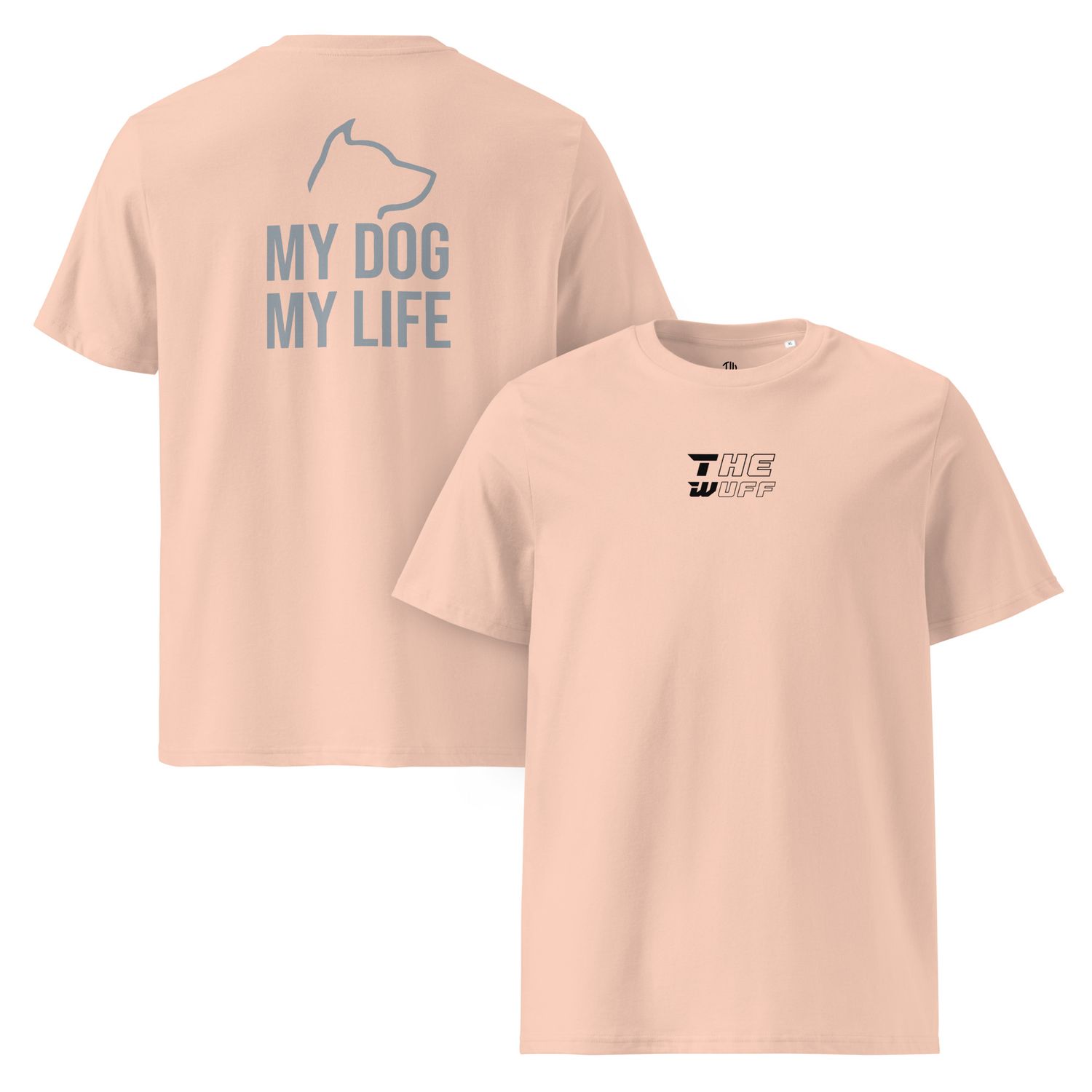 The Wuff® My Dog | Unisex Bio-T-Shirt mit Rippkragen