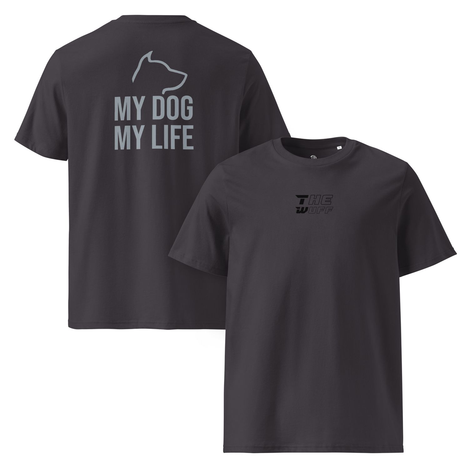 The Wuff® My Dog | Unisex Bio-T-Shirt mit Rippkragen