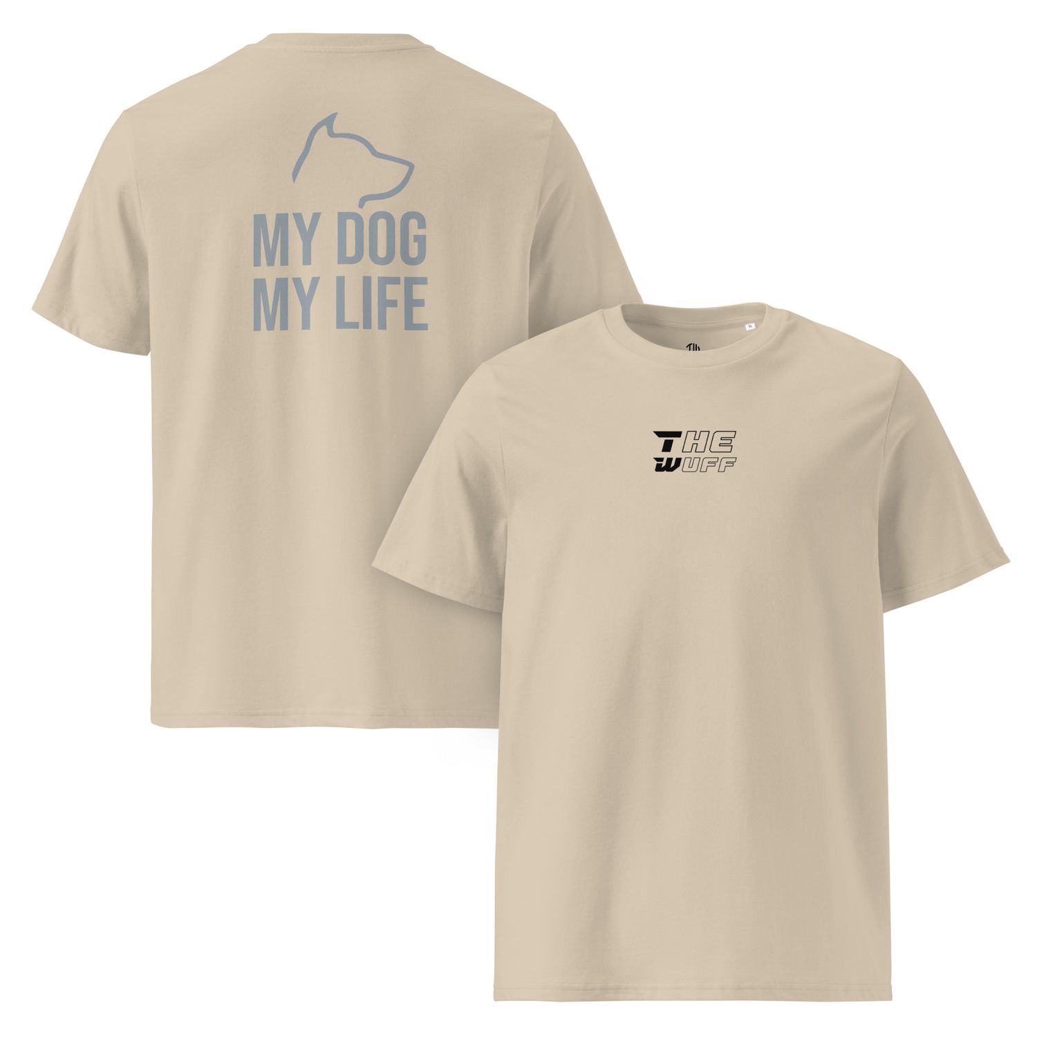 The Wuff® My Dog | Unisex Bio-T-Shirt mit Rippkragen