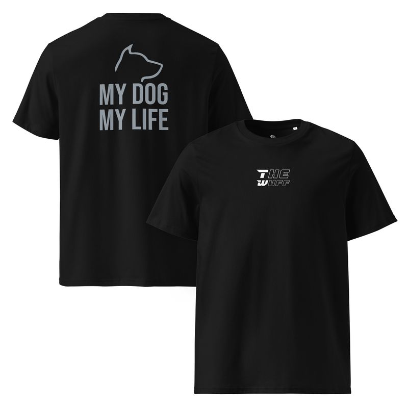The Wuff® My Dog S1 | Unisex Bio-T-Shirt mit Rippkragen