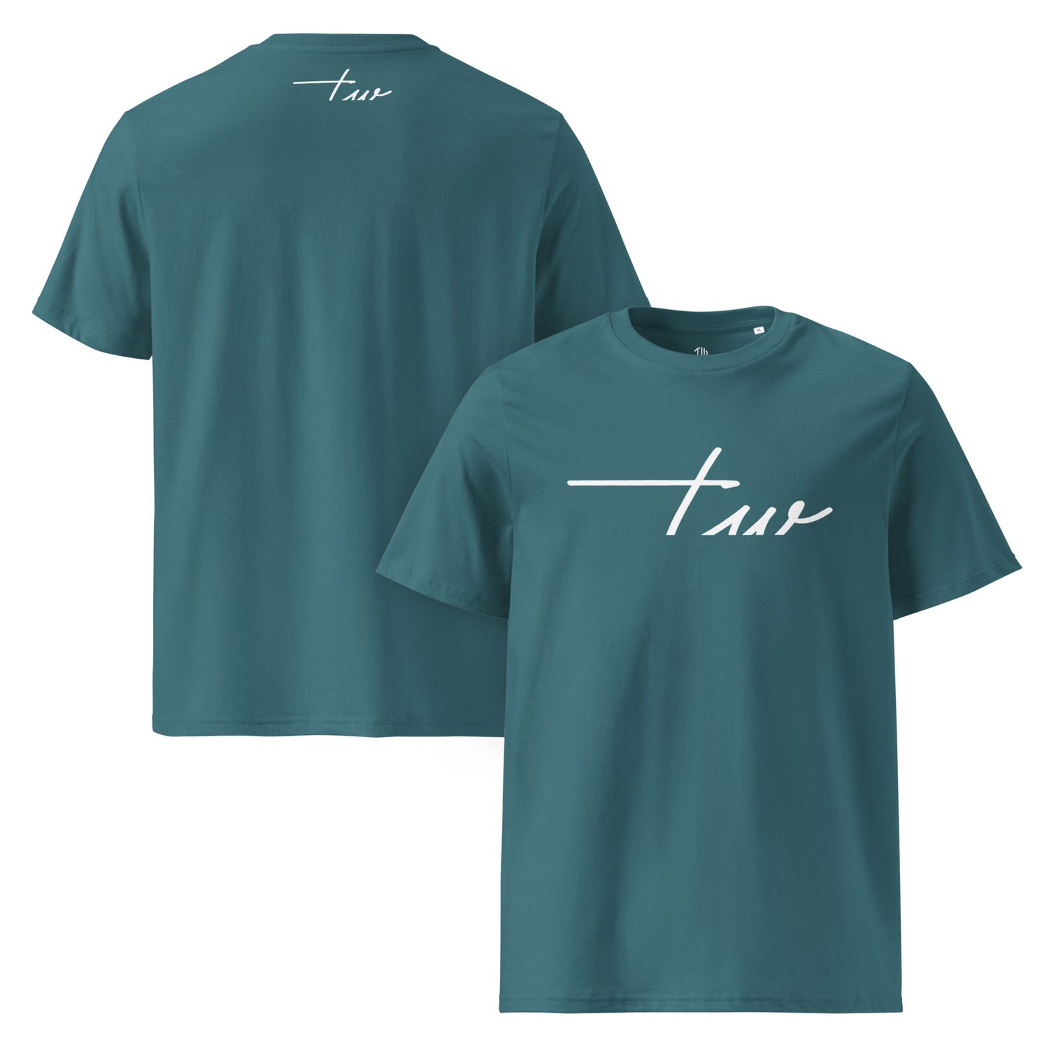 The Wuff® White Line | Unisex Bio-T-Shirt mit Rippkragen