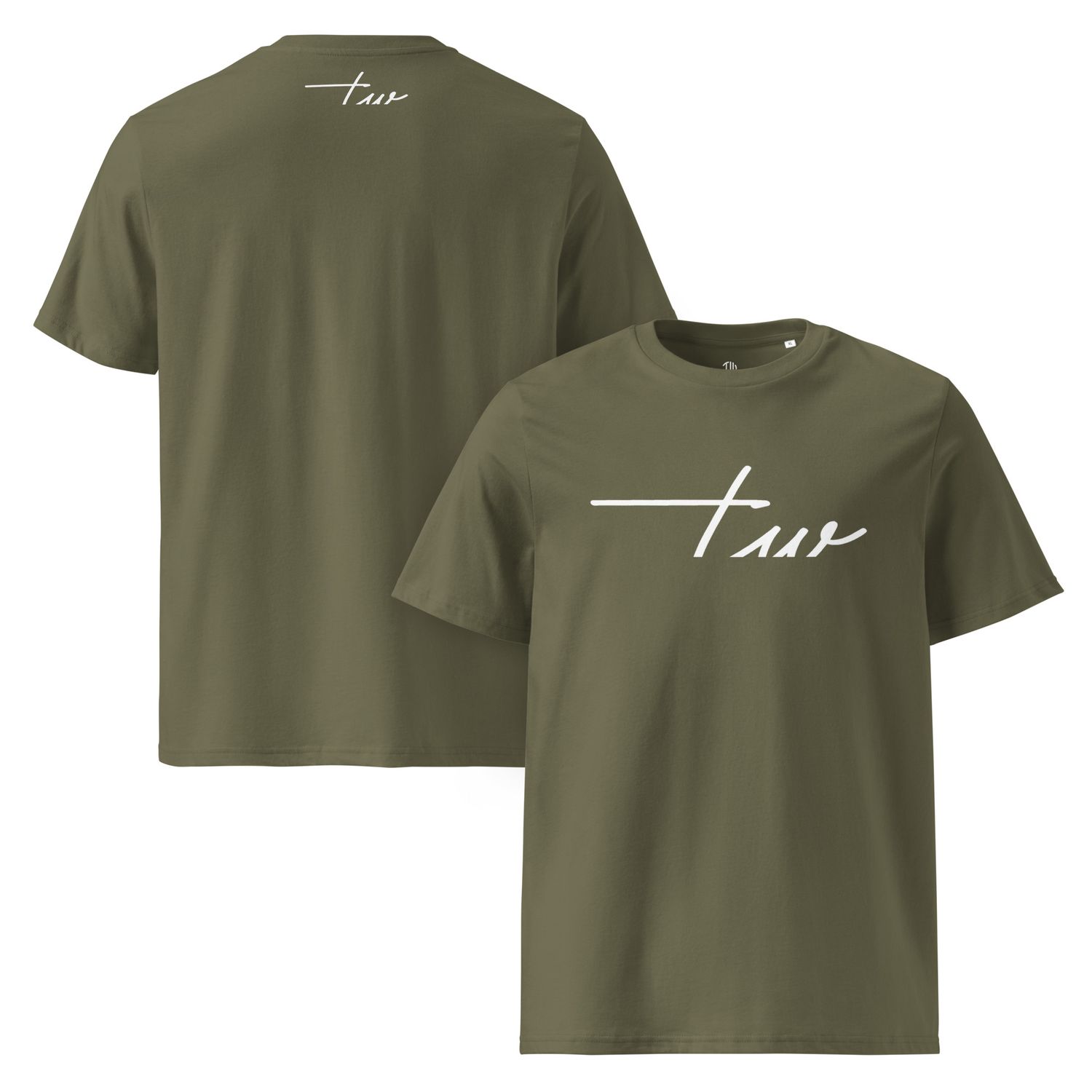 The Wuff® White Line | Unisex Bio-T-Shirt mit Rippkragen