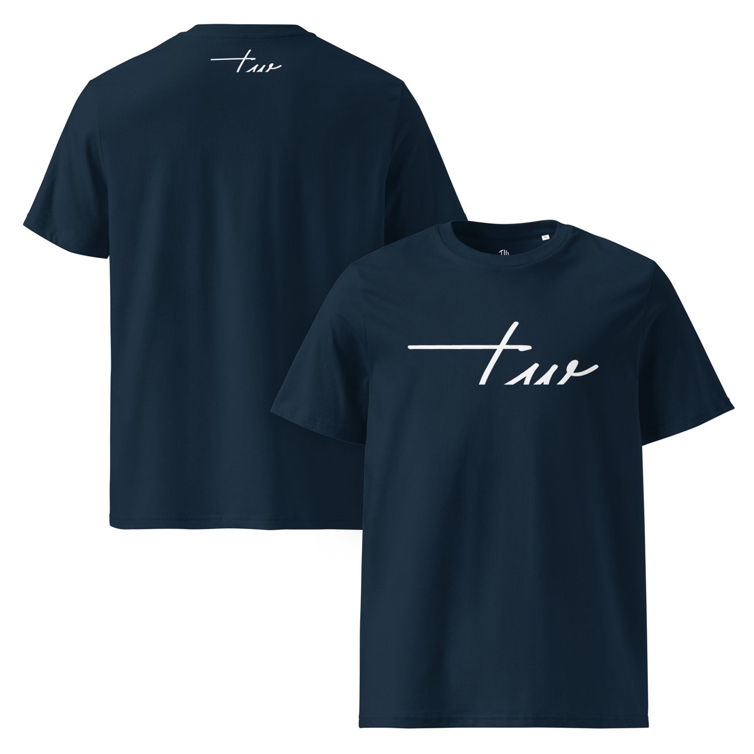 The Wuff® White Line | Unisex Bio-T-Shirt mit Rippkragen