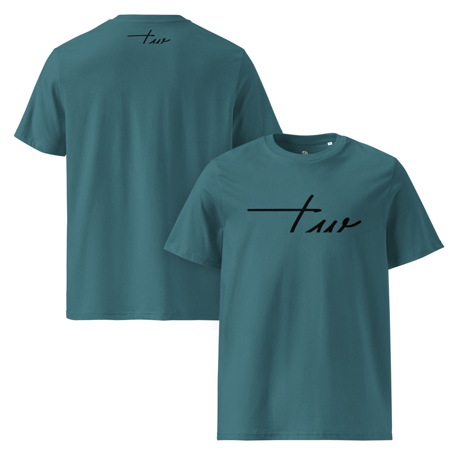 The Wuff® Black Line | Unisex Bio-T-Shirt mit Rippkragen