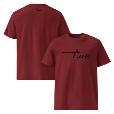 The Wuff® Black Line | Unisex Bio-T-Shirt mit Rippkragen