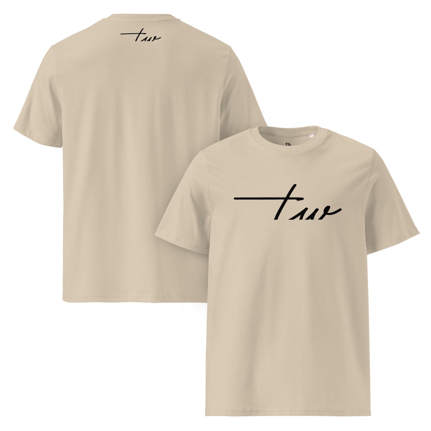 The Wuff® Black Line | Unisex Bio-T-Shirt mit Rippkragen