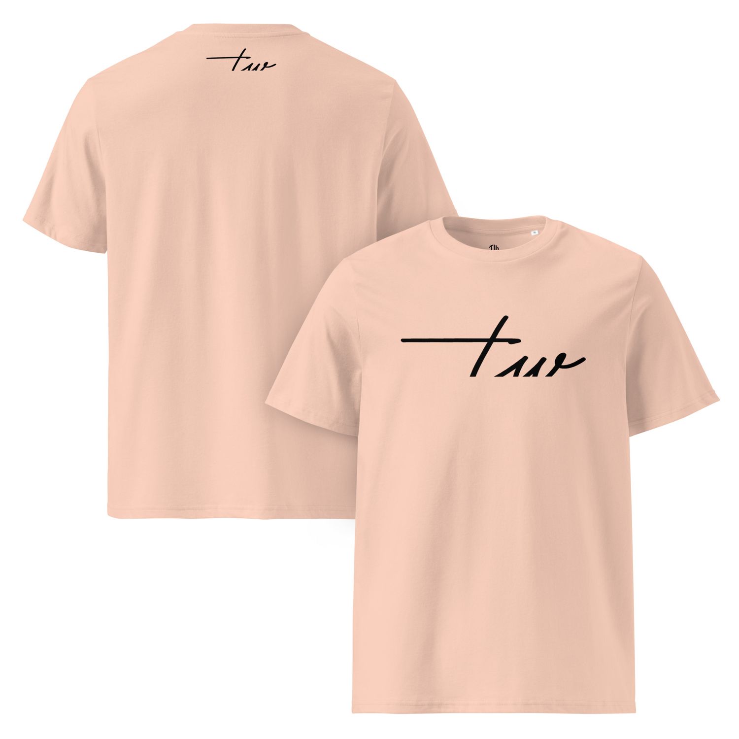 The Wuff® Black Line | Unisex Bio-T-Shirt mit Rippkragen