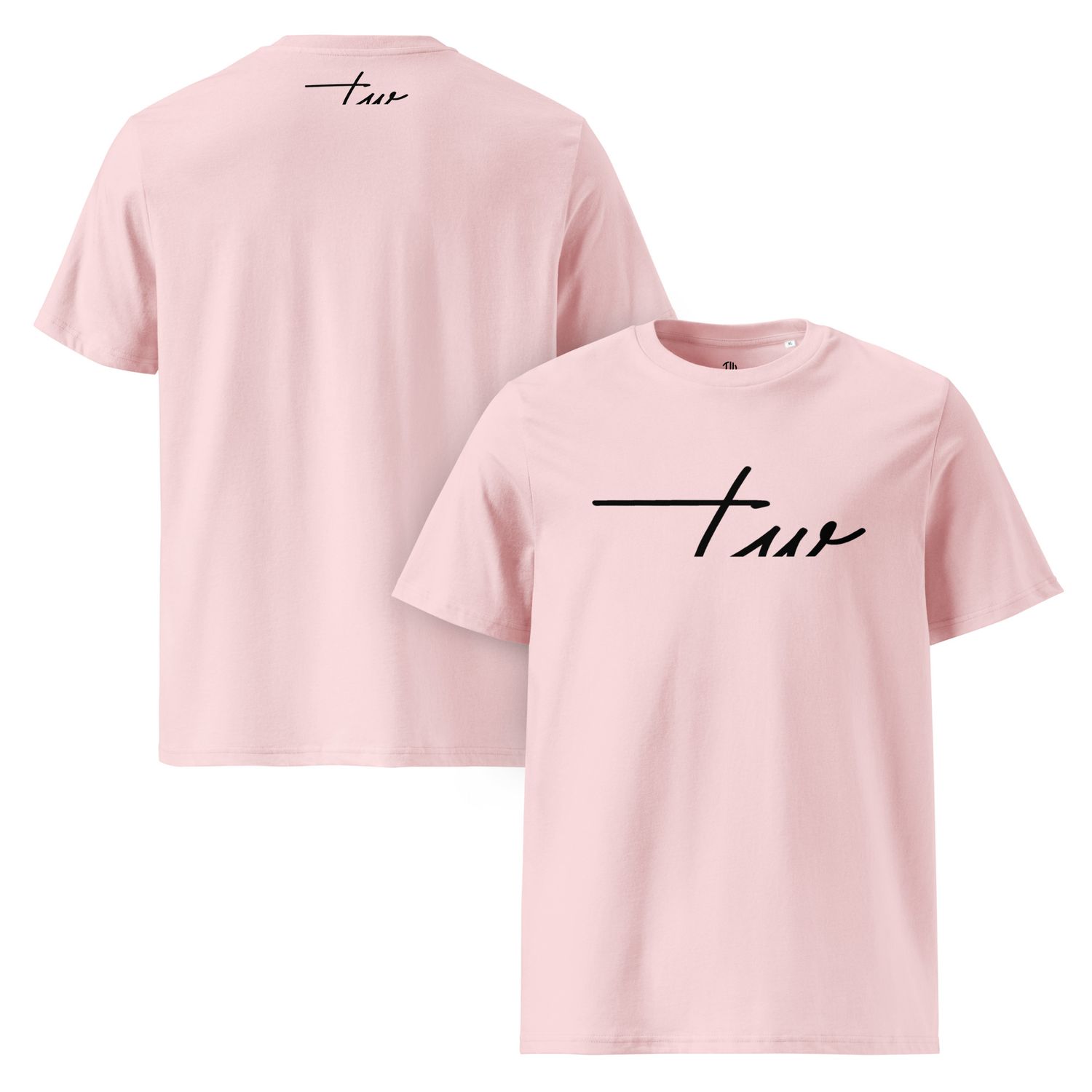 The Wuff® Black Line | Unisex Bio-T-Shirt mit Rippkragen