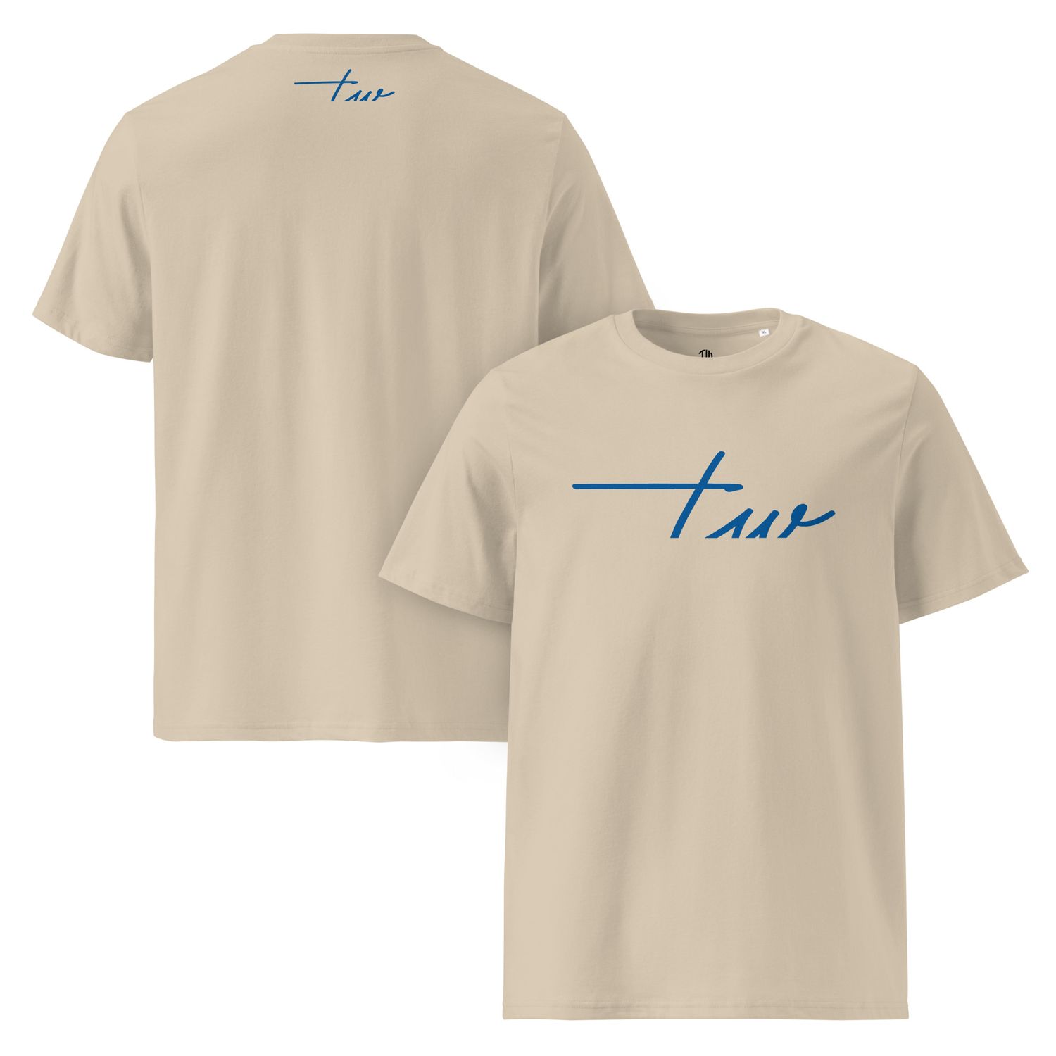 The Wuff® Blue Line | Unisex Bio-T-Shirt mit Rippkragen