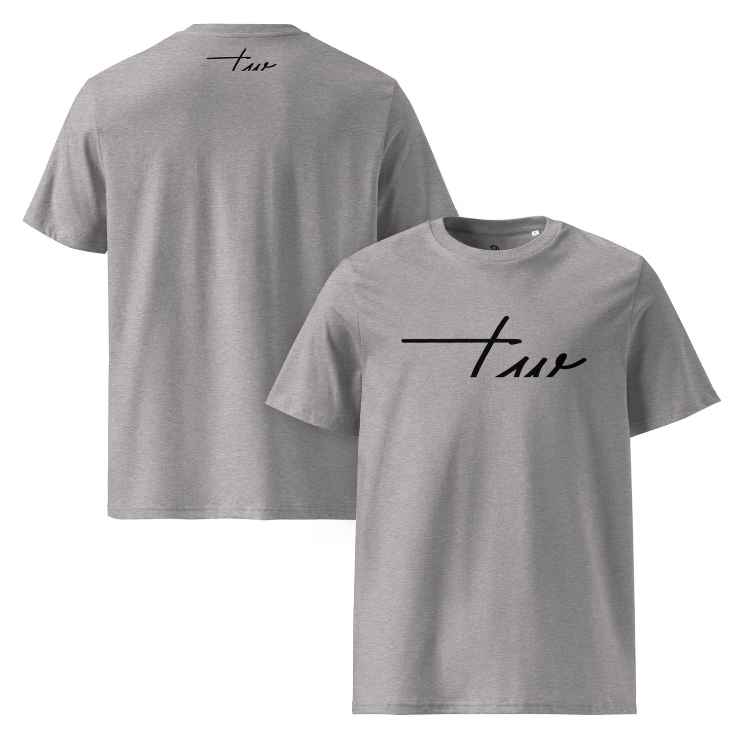 The Wuff® Black Line | Unisex Bio-T-Shirt mit Rippkragen