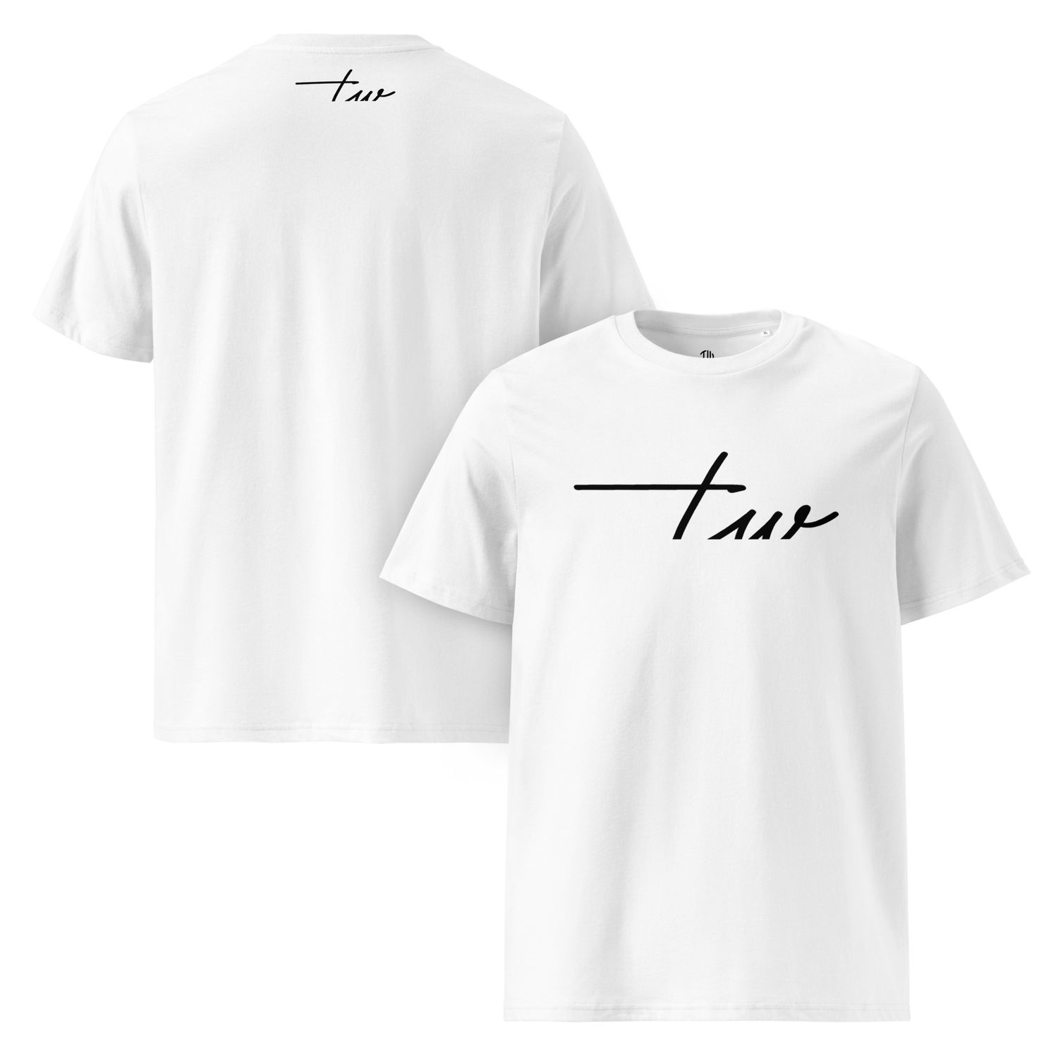 The Wuff® Black Line | Unisex Bio-T-Shirt mit Rippkragen