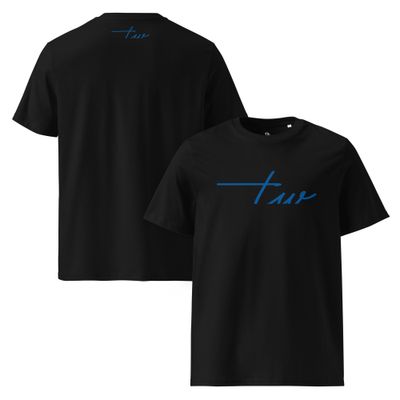 The Wuff® Blue Line | Unisex Bio-T-Shirt mit Rippkragen