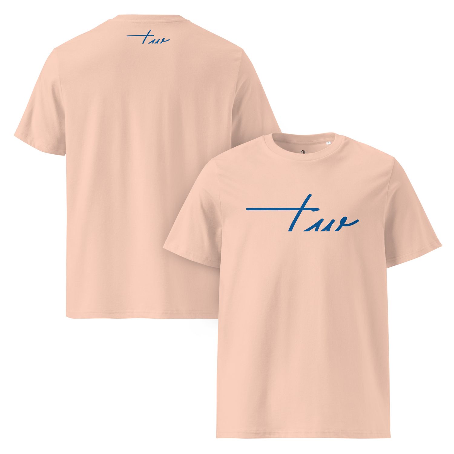 The Wuff® Blue Line | Unisex Bio-T-Shirt mit Rippkragen