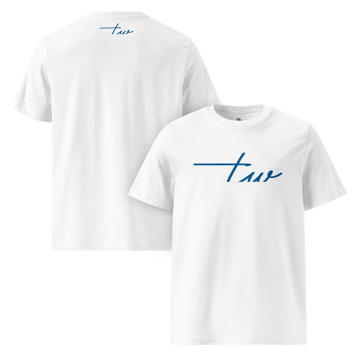 The Wuff® Blue Line | Unisex Bio-T-Shirt mit Rippkragen