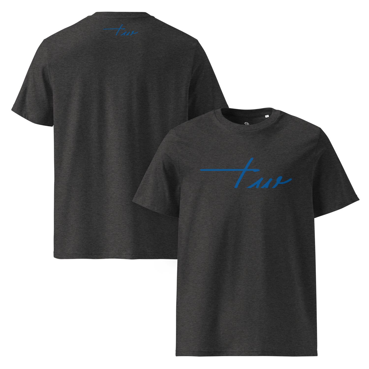 The Wuff® Blue Line | Unisex Bio-T-Shirt mit Rippkragen