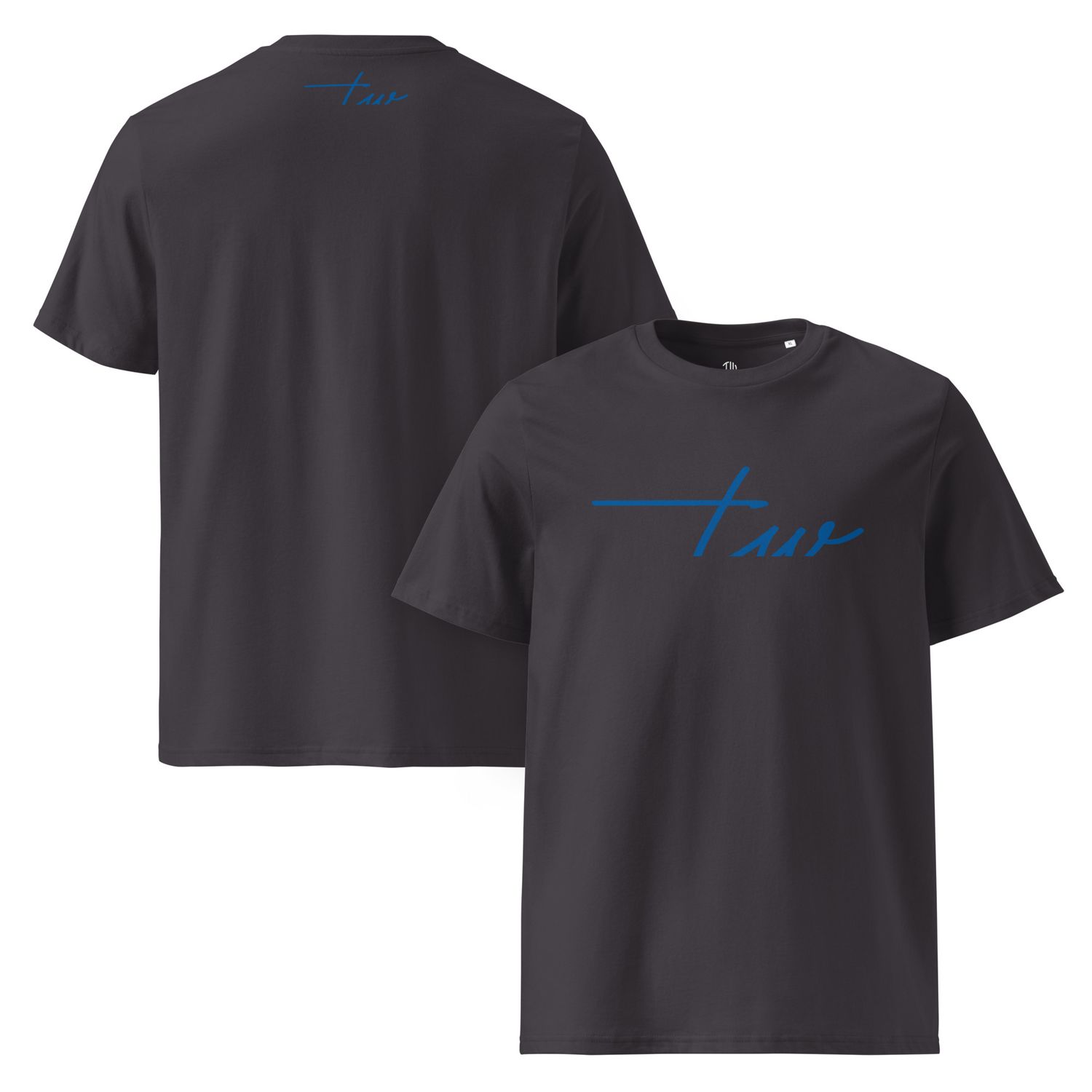 The Wuff® Blue Line | Unisex Bio-T-Shirt mit Rippkragen
